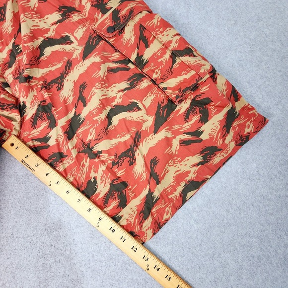 Levi Strauss Camo Snap Cargo Belted Utility Shorts Mens 38x12 Multicolor Pockets - Picture 8 of 16